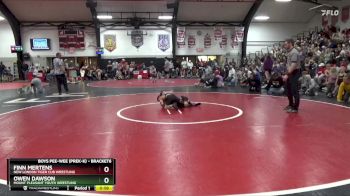 Round 4 - Finn Mertens, New London Tiger Cub Wrestling vs Owen Dawson, Mount Pleasant Youth Wrestling