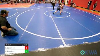 120 lbs Rr Rnd 1 - Gauge Osburn, HURRICANE WRESTLING ACADEMY vs Caden Russell, Tulsa Blue T Panthers