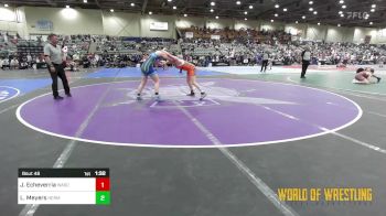 147 lbs Semifinal - Julieta Echeverria, Wasco Wrestling vs Laura Meyers, Hermiston Wrestling