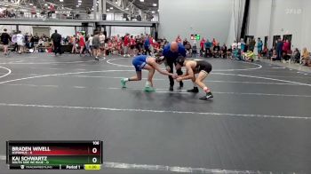 106 lbs Round 7 (8 Team) - Kai Schwartz, South Side WC Blue vs Braden Wivell, D3Primus