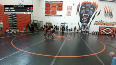 160-165 lbs Round 1 - Aisen Chee, Riverton Middle School vs Mason Shier, Cody Middle School