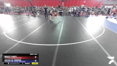 106 lbs Round 5 - Bailey Casey, Menomonie Wrestling Club vs Nicholas Jenkins, Kaukauna High School Wrestling