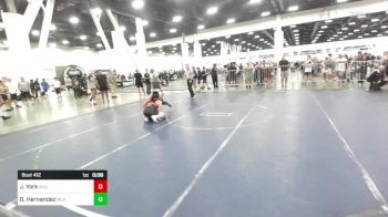 144 lbs Consi Of 32 #2 - James York, Silverback WC vs Deegan Hernandez, MLK Wolves