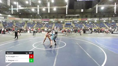 190 lbs 5th Place - Aiden Krueger, Mile High WC vs Tavery Wagner, North HS