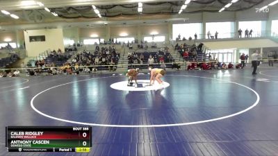 197 lbs Semifinal - Caleb Ridgley, Baldwin Wallace vs Anthony Cascen, Oswego State