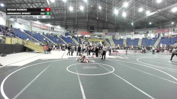 116 lbs 5th Place - Nevaeh Romero, Mile High WC vs Annamaria Sperry, Columbine Girls Wrestling