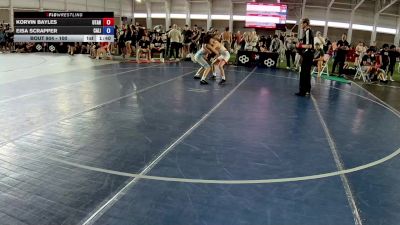 100 lbs Cons. Round 3 - Korvin Bayles, Utah vs Eisa Scrapper, California