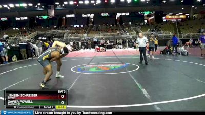 182 lbs Cons. Round 6 - Xavier Powell, Carrollton vs Jensen Schreiber, Summit