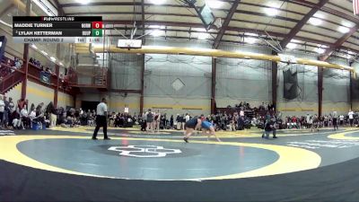 170 lbs Champ. Round 2 - Maddie Turner, Norwood HS vs Lylah Ketterman, Buckhannon-Upshur