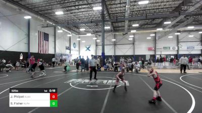 52 lbs 2nd Place - Jameson Philpot, Gladiator Wrestling vs Sariah Fisher, Alpha Miami Grappling