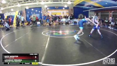 120 lbs Cons. Semi - Nate Webster, Space Coast WC vs Leonidas Miranda, Tampa Bay Tiger Wrestling