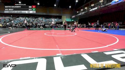 64 lbs Consi Of 8 #1 - Mattis Goldsmith, Mayfield Mat Academy vs Axl Wolf, Dethrone