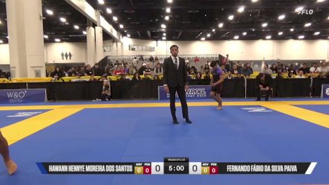 Fernando Fábio Da Silva Paiva vs Hawann Hennye Moreira Dos Santos 2025 World IBJJF Jiu-Jitsu No-Gi Championship