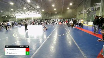 106 lbs Quarterfinal - Gage Southwick, Sanderson Wrestling Academy vs Evan Centeno, Sanderson Wrestling Academy