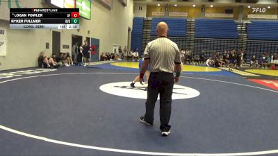 165 lbs Cons. Semi - Logan Fowler, Air Force vs Ryker Fullmer, Utah Valley University