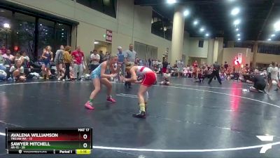 92 lbs Placement (4 Team) - Sawyer Mitchell, AR-15 vs Avalena Williamson, Trojan WA