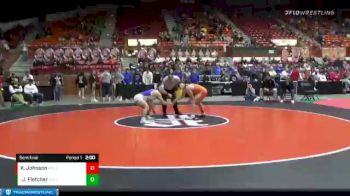 160 lbs Semifinal - Jayden Fletcher, Holton vs Kolby Johnson, Holcomb