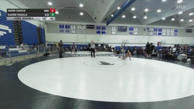 120 lbs Cons. Round 5 - Kaden Padilla, Alta Loma High School vs Aiden Garcia, Rough House Wrestling Club