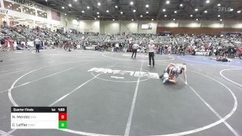 123 lbs Quarterfinal - Noel Mendez, Ram WC vs Cameron Leffler, Crater Mat Club