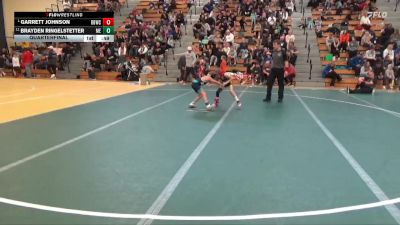 55 lbs Quarterfinal - Garrett Johnson, Dakota Boyz Wrestling Club vs Brayden Ringelstetter, MN Elite