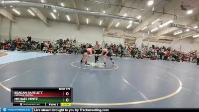 215 lbs Champ. Round 3 - Keagan Bartlett, Cheyenne Central vs Michael Mintz, Columbine