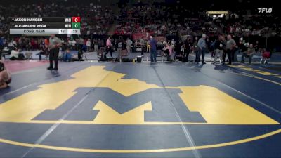 6A 113 lbs Cons. Semi - Jaxon Hansen, Madison vs Alejandro Vega, Meridian