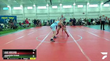 150 lbs Round 1 (8 Team) - Jake Winyard, Combat Athletics Red vs Andersen Evans, Forge