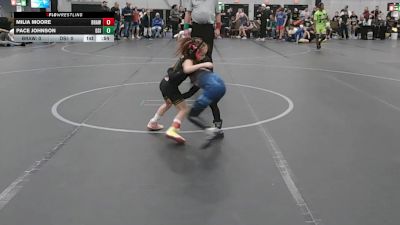 40 lbs Round 5 (6 Team) - Pace Johnson, Diamond State Inferno vs Milia Moore, Brawler Elite
