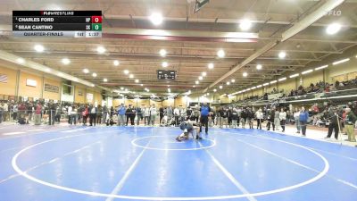 120 lbs Quarterfinal - Charles Ford, North Providence vs Sean Cantino, South Kingstown