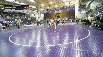 110 lbs Quarterfinal - Jonathan Hine, Powell vs Maddox Taft, Mount Spokane
