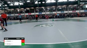 97-105 lbs Quarterfinal - Jacob Sebek, Oak Forest HS vs Cooper Herzig, Askren Wrestling Academy