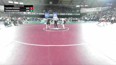 Boys 4A 126 lbs Cons. Round 1 - Hayden Sternod, South Kitsap vs Ethan McGowan, Lincoln (Seattle)