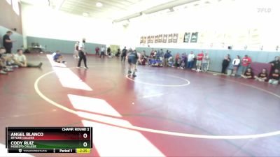 285 lbs Champ. Round 2 - Angel Blanco, Skyline College vs Cody Ruiz, Modesto College