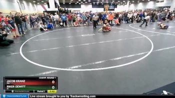 83 lbs Champ. Round 1 - Jacob Kranz, MN vs Riker Dewitt, IA