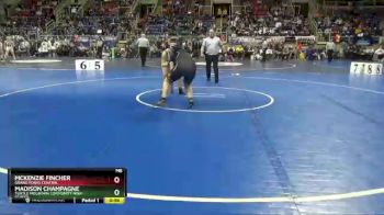 190 lbs Cons. Round 3 - McKenzie Fincher, Grand Forks Central vs Madison Champagne, Turtle Mountain Community High School