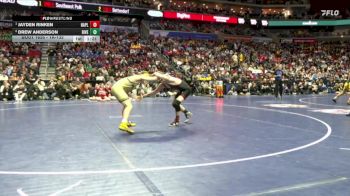 1A-132 lbs 1st Place Match - Jayden Rinken, Nashua-Plainfield vs Drew Anderson, Riverside, Oakland