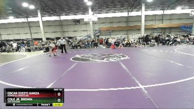 65 lbs Round 1 - Cole Jr. Brown, 208 Badgers vs Oscar (ozzy) Garza, Homedale Wrestling