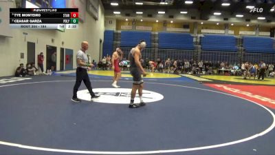 184 lbs Semifinal - Tye Monteiro, Stanford University vs Ceasar Garza, Cal Poly