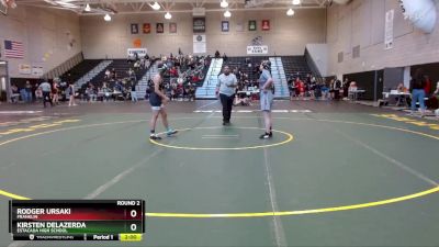 135 lbs Round 2 - Kirsten DeLazerda, Estacada High School vs Rodger Ursaki, Franklin
