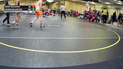 120 lbs Quarterfinal - Brody Bellefeuil, Red Dot WC vs Hayden Ballantyne, Westlake HS