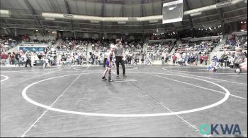 64 lbs Round Of 16 - Weston Burke, Duncan Demon Wrestling vs Myles Huddleston, Chickasha Youth Wrestling