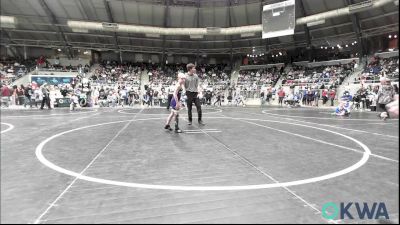 64 lbs Round Of 16 - Weston Burke, Duncan Demon Wrestling vs Myles Huddleston, Chickasha Youth Wrestling