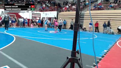 155 lbs Quarterfinal - Marin Wigginton, Whiteland vs Samaya Taylor, Boone Grove