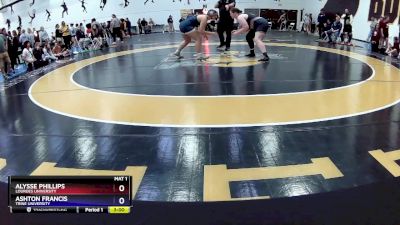 207 lbs Cons. Round 2 - Ashton Francis, Trine University vs Alysse Phillips, Lourdes University