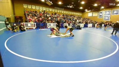132 lbs Champ. Round 3 - Slater Hicks, Valencia vs Jose Garcia Hidalgo, Mendota