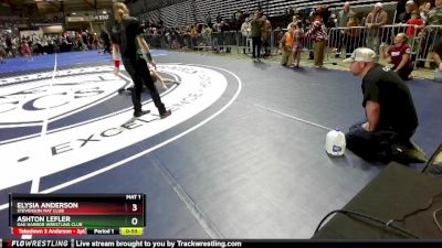 67 lbs Cons. Round 5 - Ashton Lefler, Oak Harbor Wrestling Club vs Elysia Anderson, Stevenson Mat Club