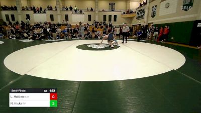 165 lbs Semifinal - Liam Holden, Scituate vs Nathan Hicks, Bristol-Plymouth