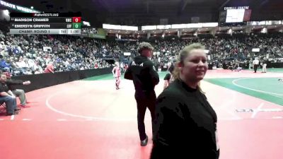 98 lbs Champ. Round 1 - Madison Cramer, KMCA vs Emersyn Griffith, LDYA