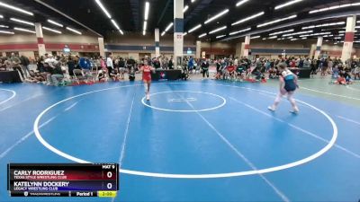 100 lbs Semifinal - Carly Rodriguez, Texas Style Wrestling Club vs Katelynn Dockery, Legacy Wrestling Club