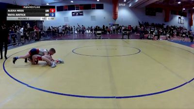 74-84 lbs Round 2 - Alexa Hegg, Legend Wrestling Club vs Maya Justice, Highlands Wrestling Club